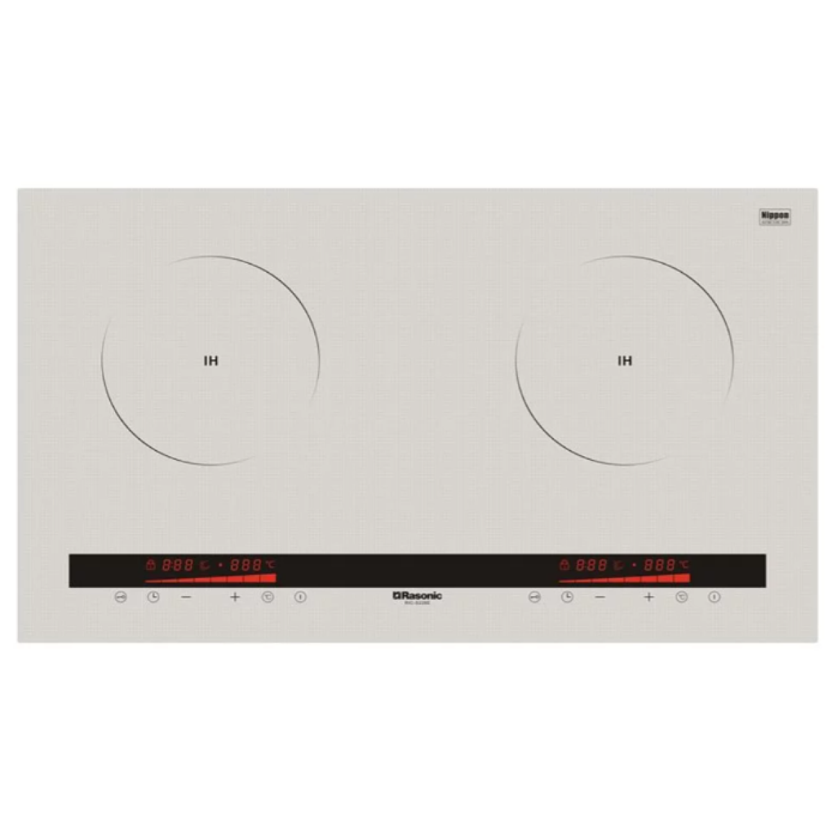 Rasonic 樂信 RIC-S228E 74厘米 嵌入/座檯式雙頭電磁爐 (微晶防滑玻璃 + 過熱斷電)
